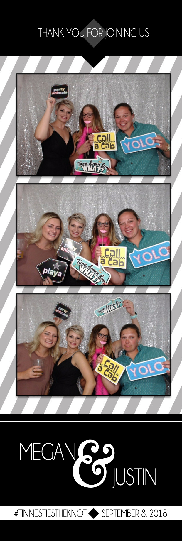 Megan and Justin's Wedding | View more photos from the event at gallery.photoboothbillings.com/u/PhotoBoothBillings/Megan-and-Justins-Wedding